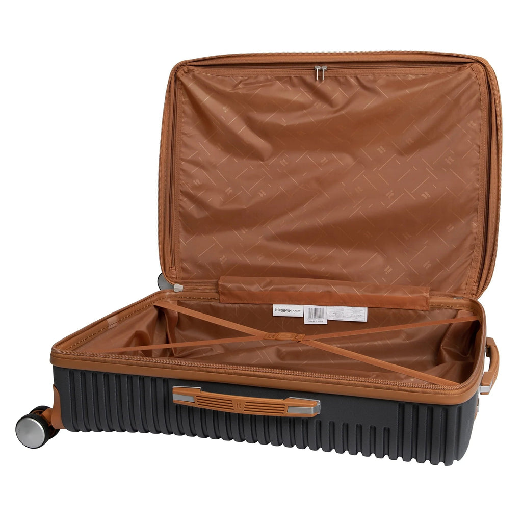 it luggage Hardside Expandable Checked Spinner Luggage 31 inch, Gray - Replicating