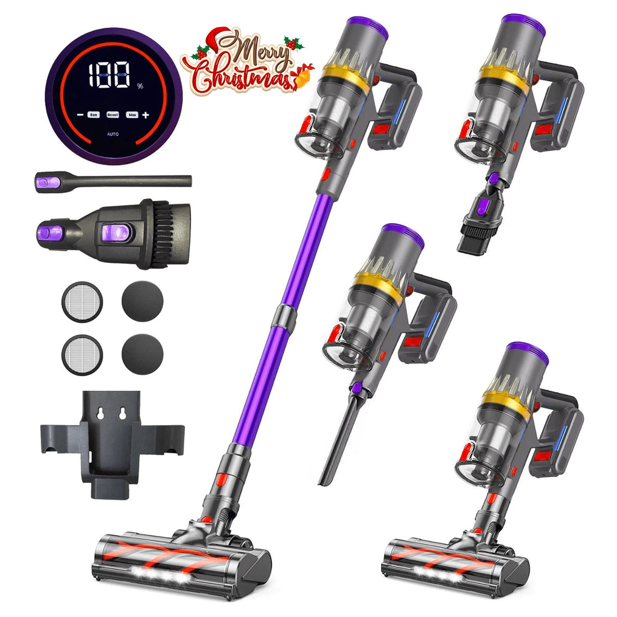 RFAQK Cordless Stick Vacuum Cleaner 38KPa 450W Up To 90 Minutes Runtime - S11 PRO