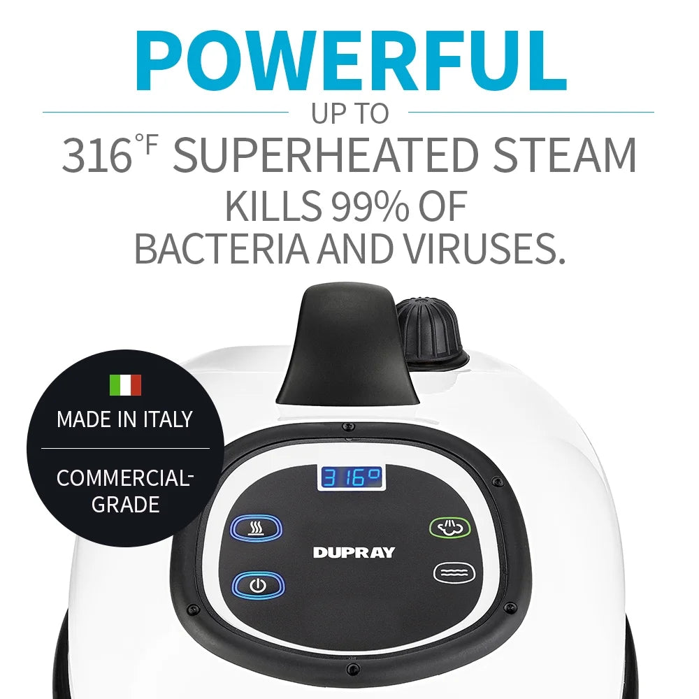 Dupray Tosca Commercial-Grade Steam Cleaner, 1600W, 25-Piece Kit - Tosca