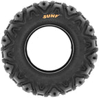 ATV UTV All-Terrain Replacement Tires Set Of 4, 25x8-12 Front And 25x10-12 Rear