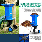 Landworks Electric Leaf Mulcher & Shredder, 120V, 11-Inch Blade, 0.5-Inch Cutting Capacity
