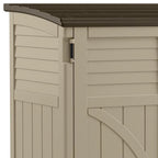 Suncast All-Weather Resin Horizontal Outdoor Storage Shed, 34 Cu. Ft., Taupe