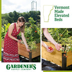 Gardener's Supply Company Elevated Cedar Raised Garden Bed, 2 ft x 8 ft, 29 in High