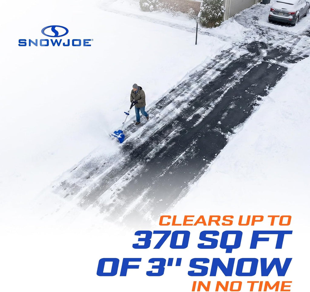 Snow Joe Cordless Electric Snow Shovel Kit 24V 4Ah Battery, Charger, 11in Clearing Width, 400W - 24V-SS11