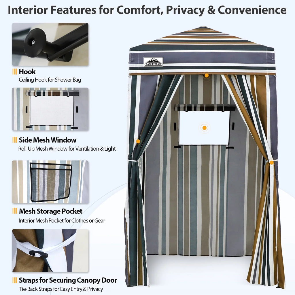 EAGLE PEAK Ultra Compact 4 ft x 4 ft Pop-Up Changing Room Canopy - Flex