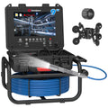 Sanyipace Sewer Inspection Camera, 100 Feet / 30 Meters, 23 mm, 5x Zoom, 9-Inch IPS Screen, 16GB Memory Card