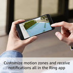 Ring Floodlight Cam Wired Plus Security Camera With Motion-Activated 1080p HD Video, Black - 2021 Release