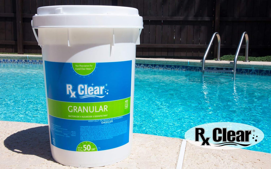 Rx Clear Stabilized Granular Chlorine, 50-Pound Bucket - 204046