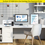 Epson EcoTank Wireless Color All-In-One Supertank Printer With Scanner, Copier, Fax And Ethernet - ET-15000