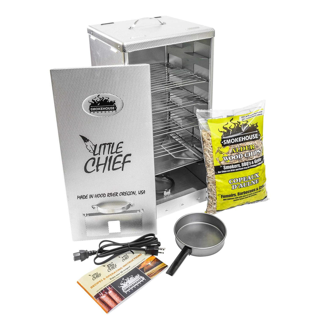 Smokehouse Little Chief Front Load Electric Smoker, 250-Watt, 4 Grills