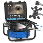 Sanyipace Sewer Inspection Camera, 100 Feet / 30 Meters, 23 mm, 5x Zoom, 9-Inch IPS Screen, 16GB Memory Card