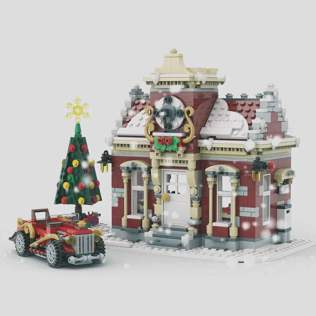 FILONA Christmas Country Church Building Block Kit, 1769 Pieces - MOC-147549