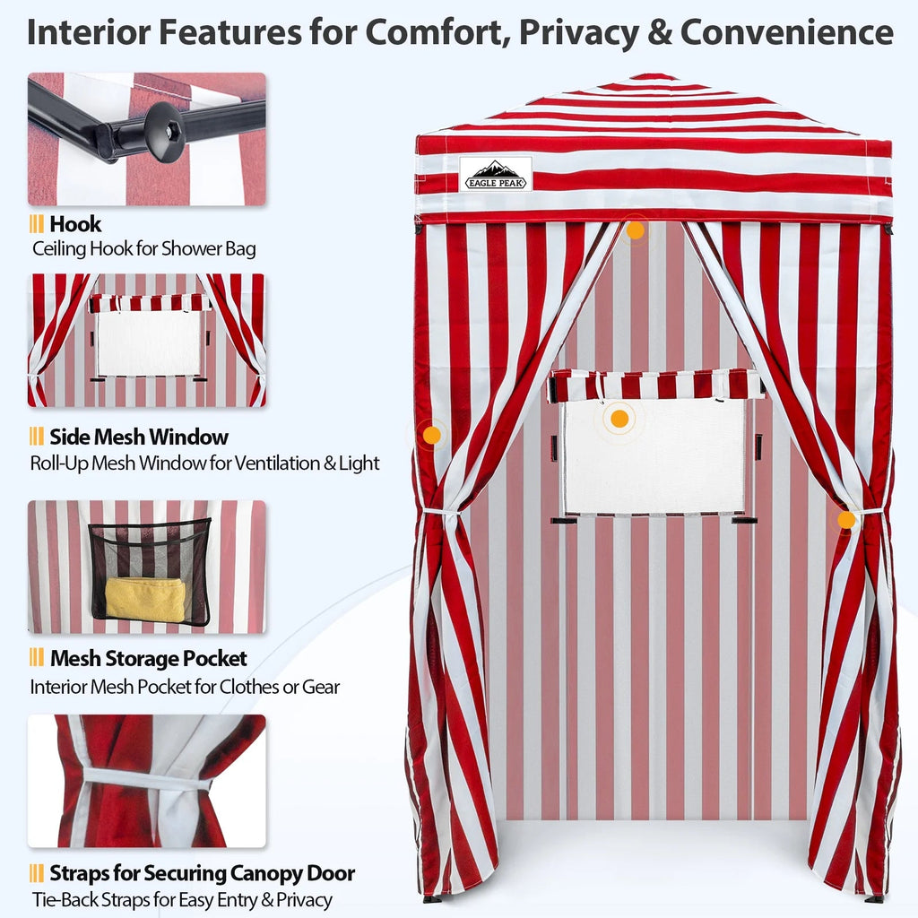 EAGLE PEAK Ultra Compact 4 ft x 4 ft Pop-Up Changing Room Canopy - Flex