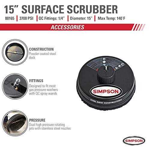 Simpson 15 Inch Pressure Washer Surface Cleaner - 80165