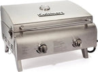 Cuisinart Chef's Style 2-Burner Propane Outdoor Tabletop Gas Grill - 20,000 BTU