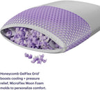 Purple Freeform Pillow - Standard Size, Adjustable Height
