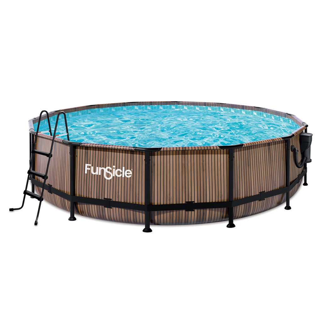 Funsicle Oasis Round Above-Ground Pool 14-ft x 42-in Gray