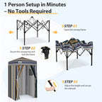 EAGLE PEAK Ultra Compact 4 ft x 4 ft Pop-Up Changing Room Canopy - Flex