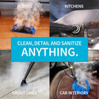 Dupray Tosca Commercial-Grade Steam Cleaner, 1600W, 25-Piece Kit - Tosca