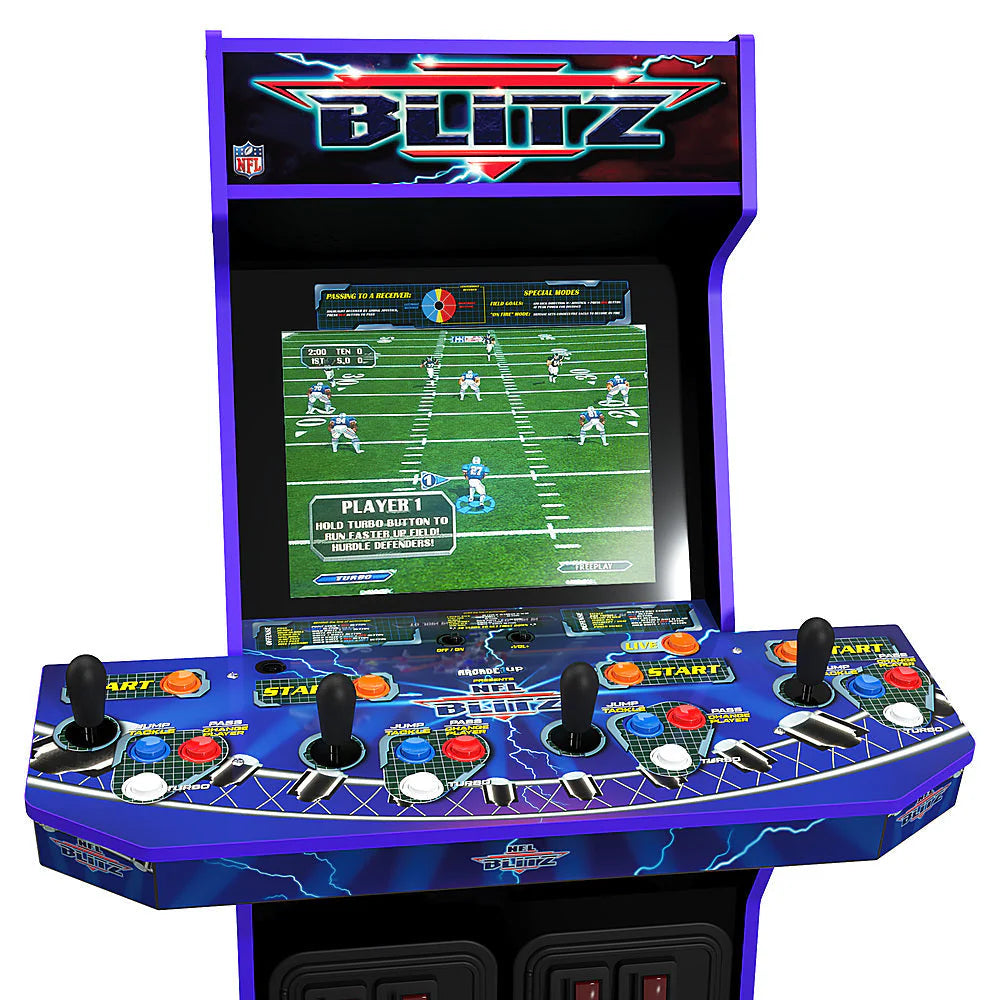 Arcade1Up NFL Blitz Arcade With Riser And Lit Marquee - Multi