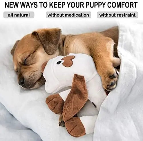 CalmPaws Puppy Heartbeat Plush Toy - Anxiety Relief Sleep Aid