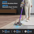 RFAQK Cordless Stick Vacuum Cleaner 38KPa 450W Up To 90 Minutes Runtime - S11 PRO