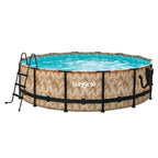 Funsicle Oasis Round Above-Ground Pool 14-ft x 42-in Gray