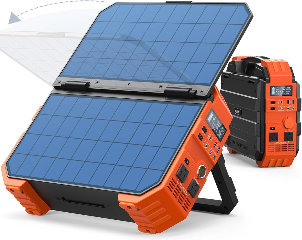 BLAVOR Portable Power Station 1600W 1024Wh LiFePO4 Battery With Built-In 40W Solar Panel - S1600