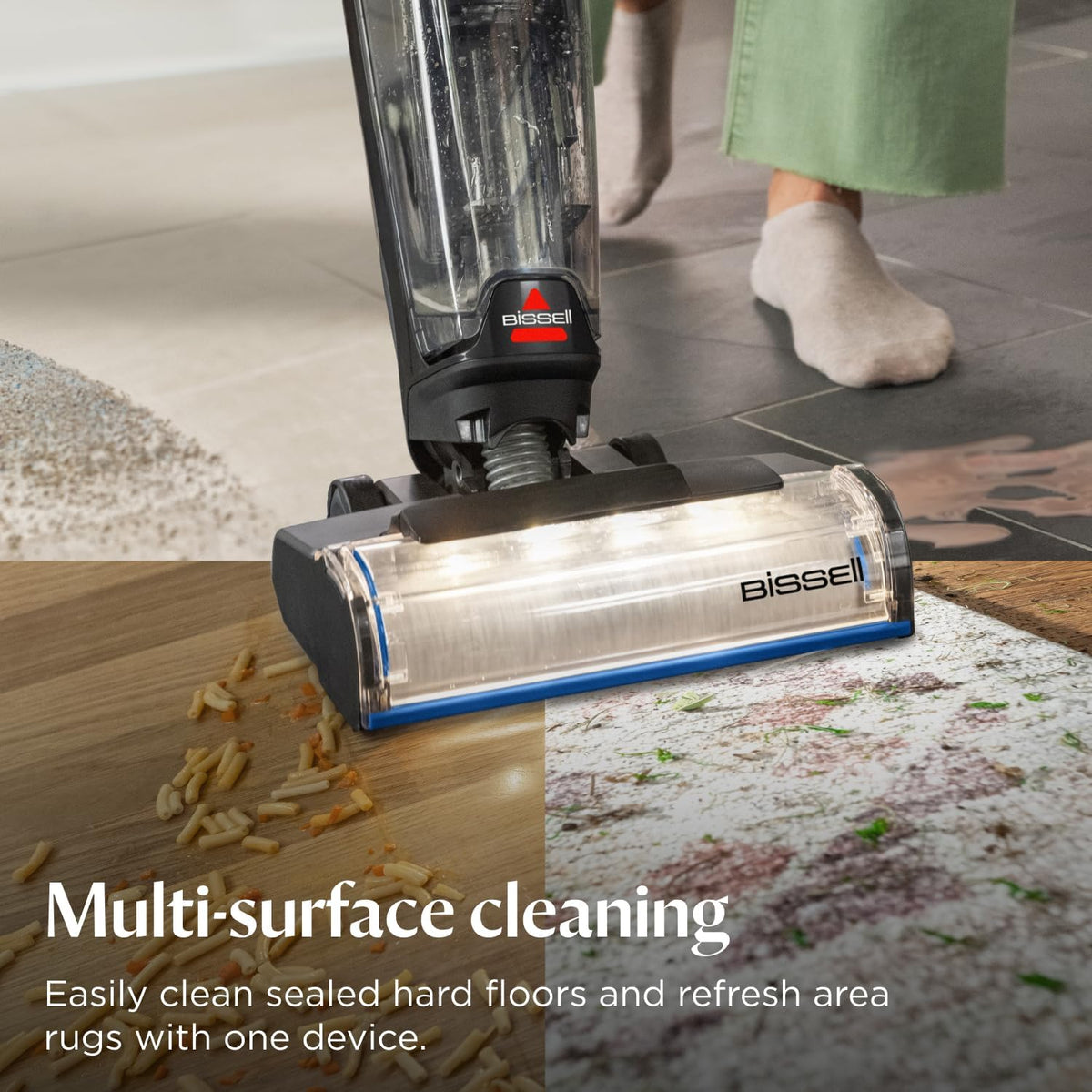 Bissell CrossWave OmniFind Cordless Wet Dry Vacuum With FurFinder Headlights - 3967F