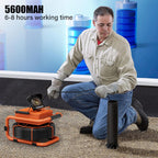 ESANHAO Sewer Inspection Camera, 100FT, DVR, Audio, 4.3in Screen