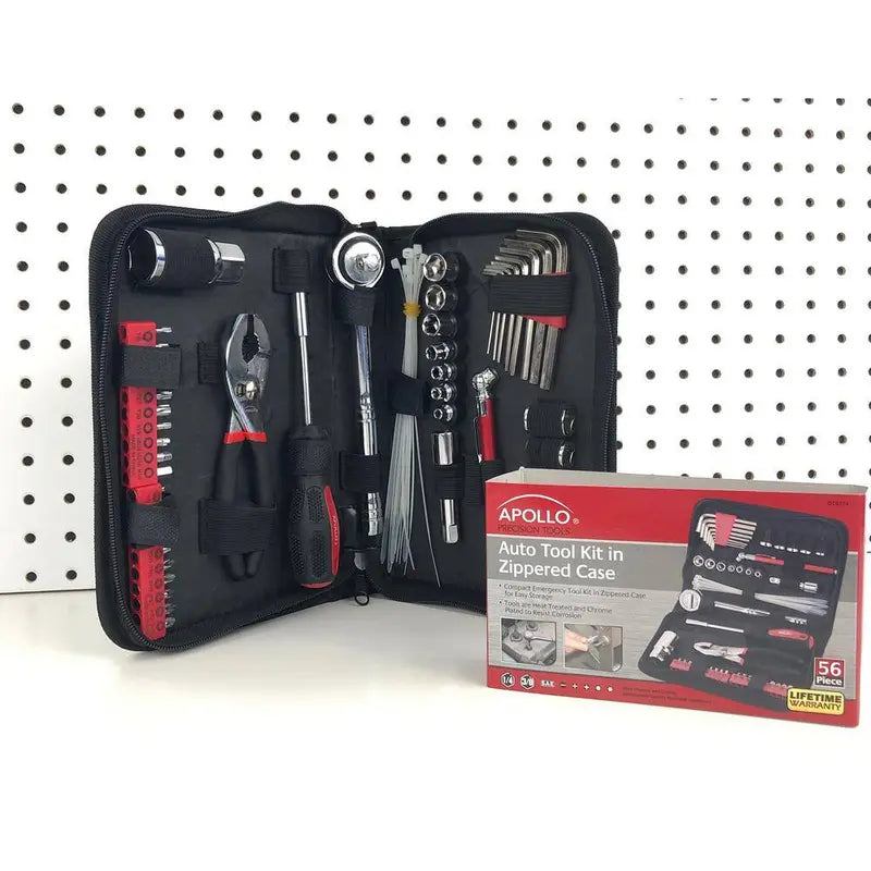 Apollo 56-Piece Auto Tool Set In Zipper Case - DT9774
