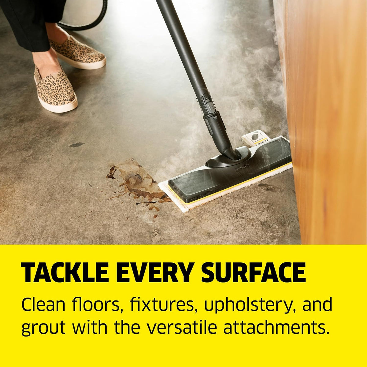 Karcher Multi-Purpose Steam Cleaner, 40 Sec Heat-Up - SC 3 Easy Fix