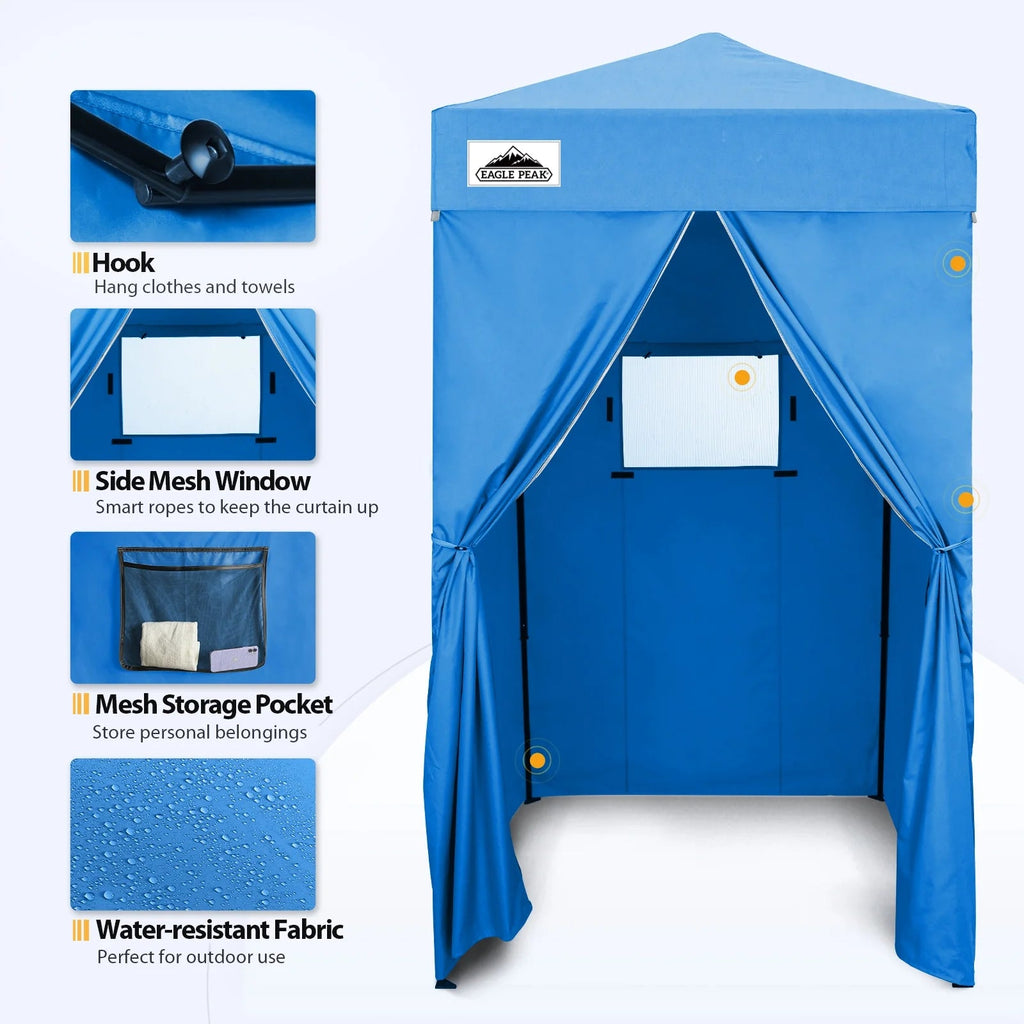 EAGLE PEAK Ultra Compact 4 ft x 4 ft Pop-Up Changing Room Canopy - Flex
