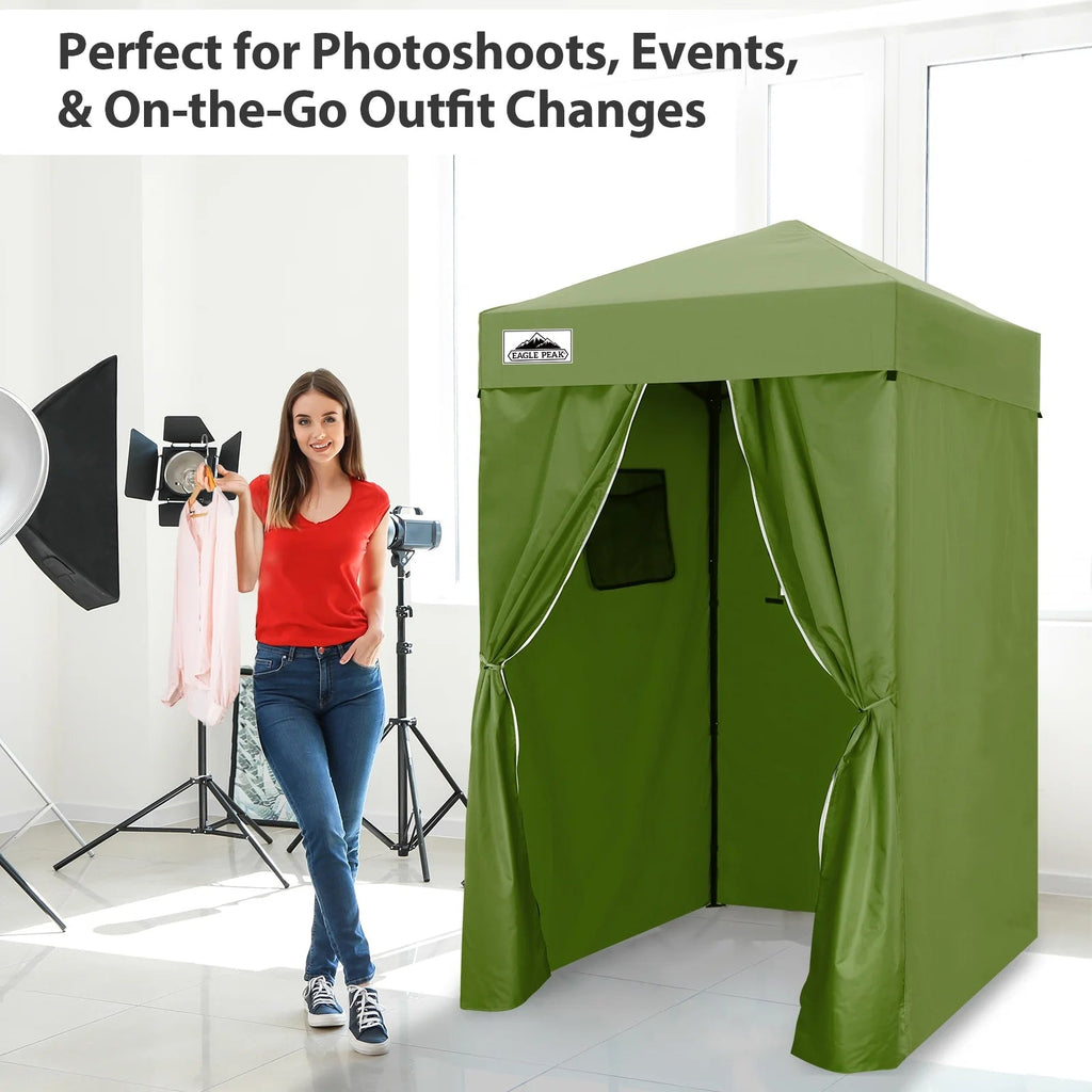 EAGLE PEAK Ultra Compact 4 ft x 4 ft Pop-Up Changing Room Canopy - Flex