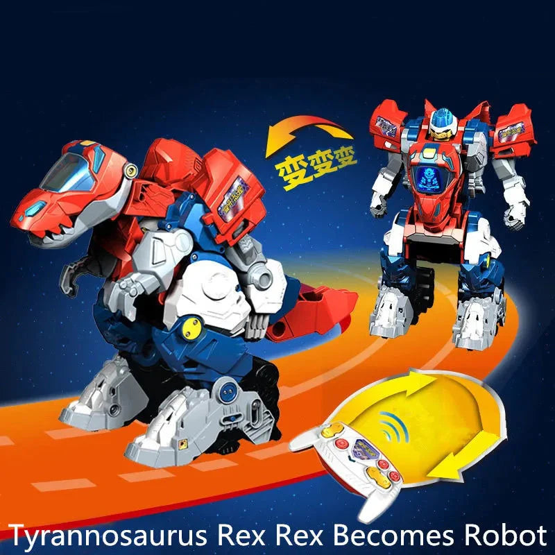 Remote Control Transforming Dinosaur Robot Toy With Sound And Music - 262 * 178.5 * 361.5mm