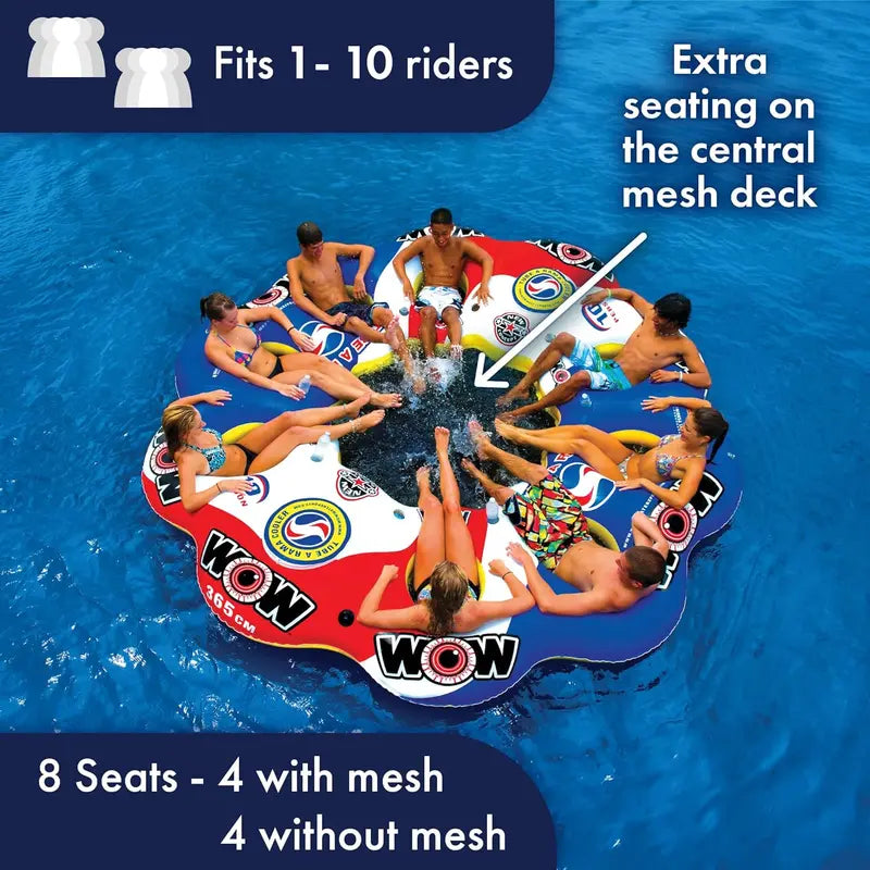 Bestway Inflatable Floating Island Raft For 10 People