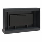 CosmoLiving by Cosmopolitan Electric Fireplace Mantel TV Stand, Black, 65 in, 42 in Insert - Rene