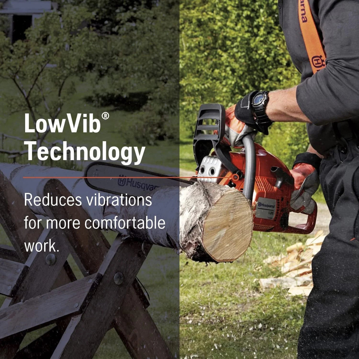 Husqvarna Gas Powered Chainsaw, 38-cc 2.1-HP 2-Cycle X-Torq Engine, 16 Inch - 135 Mark II