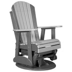 Poly Lumber Adirondack Swivel Glider Chair - 30W x 28D x 44H