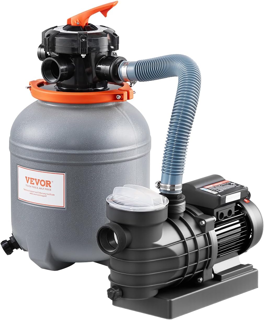 VEVOR Sand Filter Pump System, 16 Inch, 3500 GPH, 1 HP