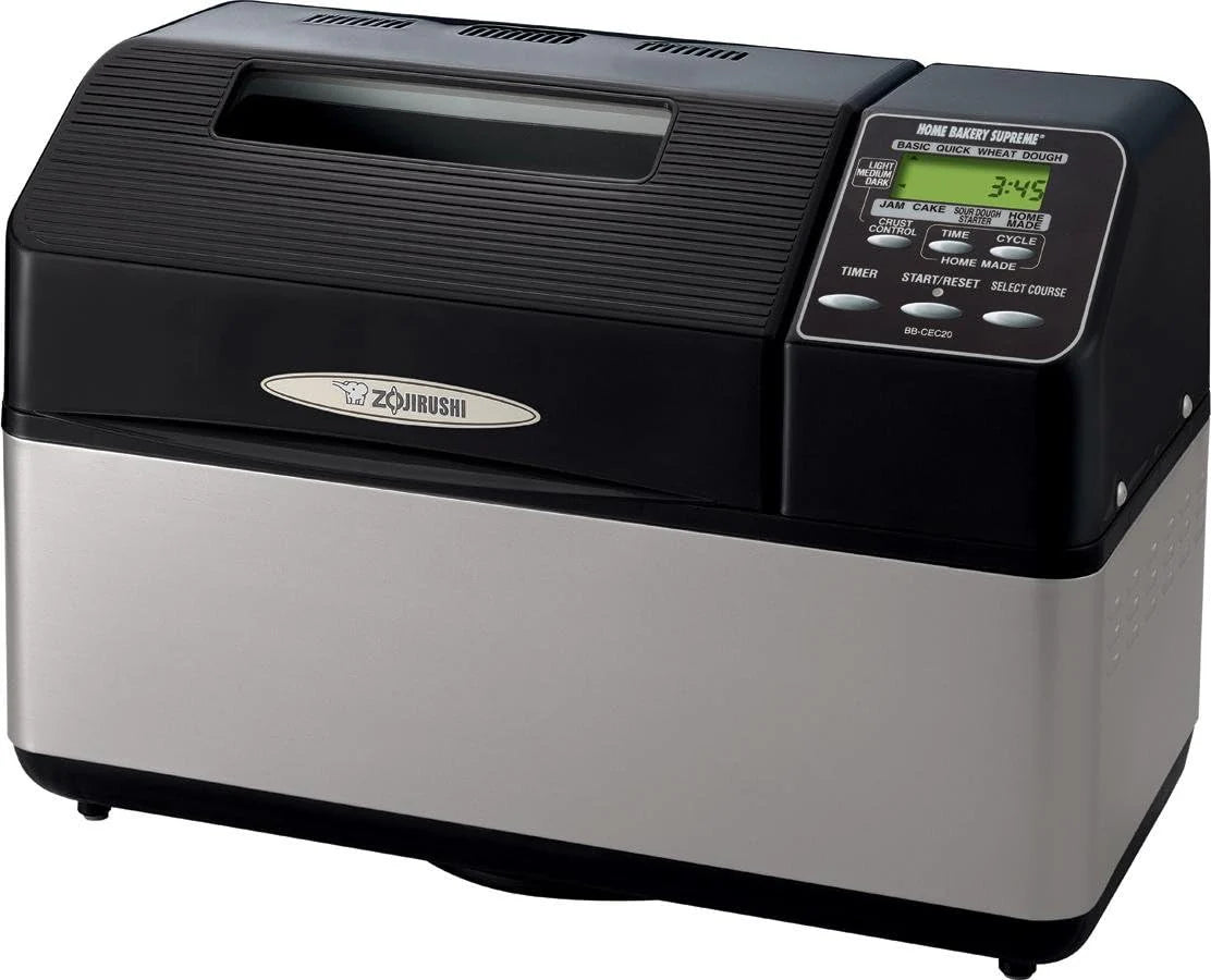 Zojirushi Home Bakery Supreme Breadmaker, 2-Pound, Black, 8.5in D x 16.87in W x 12.25in H