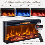 Farmhouse Electric Fireplace TV Stand For TVs Up To 80 Inches - 70W x 16D x 32H