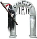 HAO Halloween Inflatable Grim Reaper Arch, 7.8 ft