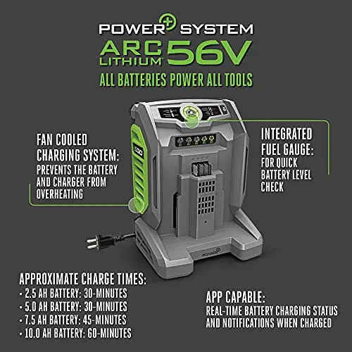 EGO Power+ 700W Turbo Charger, Black - CH7000