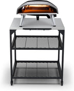 ooni Large Modular Outdoor Table - 31x31x35 Inch Stainless Steel Pizza Oven Stand