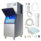 VEVOR Commercial Ice Maker 360 lbs/24h With 330.7 lbs Storage Bin