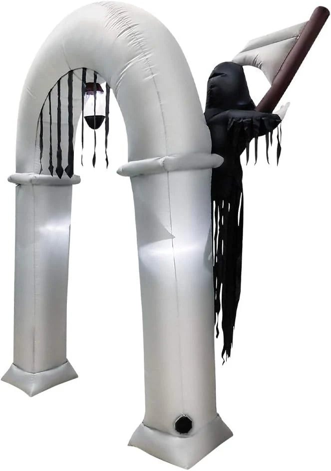 HAO Halloween Inflatable Grim Reaper Arch, 7.8 ft