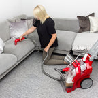 Deep Carpet Cleaner, 3.8L, 1300W, Red, With 2 x 1L Carpet Detergent - Option 2