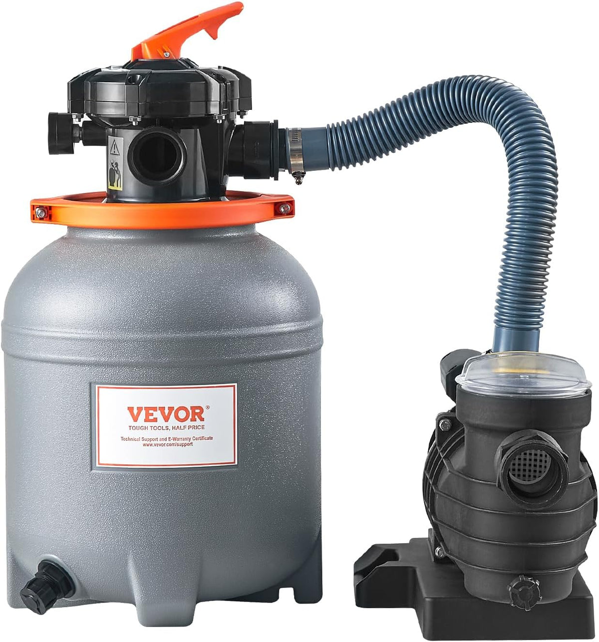 VEVOR Sand Filter Pump System, 16 Inch, 3500 GPH, 1 HP