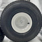 Lawn Mower Tire and Wheel Set Of 2, 20x8.00-8, Gray Rim, 3/4 Inch Axle, 2.90 Inch D-Drive Hub